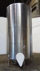Used Perma-San Tank, 3000 Gallon, 304 Stainless Steel, Vertical.  Approximately 80