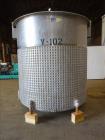 Used- Perma-San Jacketed Mix Tank, 2,500 Gallon, 304 Stainless Steel, Vertical.