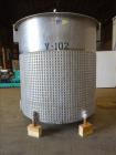 Used Perma-San Jacketed Mix Tank, 2,500 Gallon, 304 Stainless Steel, Vertical.