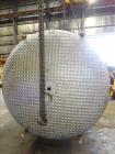Used Perma-San Jacketed Mix Tank, 2,500 Gallon, 304 Stainless Steel, Vertical.