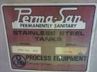 Used Perma-San Jacketed Mix Tank, 2,500 Gallon, 304 Stainless Steel, Vertical.