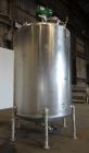 Used Perma San Cooker/Cooler Jacketed Tank, 3000 Gallon, Stainless Steel, Verti