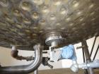 Used Perma San Cooker/Cooler Jacketed Tank, 3000 Gallon, Stainless Steel, Verti