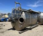 Used- Perry Products Mix Tank, Model VD, 3,000 Gallon Capacity. 304 Stainless Steel, Vertical. Dished top and bottom. 96" di...