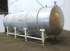Used Perry Products Tank, 4700 Gallon, 304 Stainless Steel, Horizontal. Approximately 76