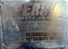 Used Perry Products Tank, 4700 Gallon, 304 Stainless Steel, Horizontal. Approximately 76