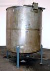 Used Pfaudler Permutit Canada Tank, 1000 Imperial Gallons (1200 US Gallons), 304 Stainless Steel, Vertical. 68’’ Diameter x 70’’ straight side. Flat open top with a 1 piece 1/4 hinged cover, dished b...