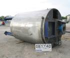 Used Pierre Guerin Jacketed Mix Tank, 2800 Gallon, 304 Stainless Steel, Vertical. 86