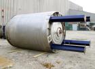 Used Pierre Guerin Jacketed Mix Tank, 2800 Gallon, 304 Stainless Steel, Vertical. 86