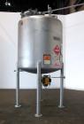Used Precision Stainless Pressure Tank, 1000 Gallon, 304L Stainless Steel, Vertical. 66