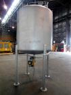 Used Precision Stainless Pressure Tank, 1000 Gallon, 304L Stainless Steel, Vertical. 66