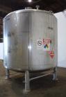 Used Precision Stainless Pressure Tank, 4000 Gallon, 304L Stainless Steel, Vertical. 108