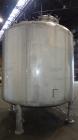 Used Precision Stainless Pressure Tank, 4000 Gallon, 304L Stainless Steel, Vertical. 108