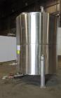 Used Precision Tank, Approximately 2200 Gallon, 304 Stainless Steel, Vertical.