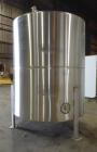 Used Precision Tank, Approximately 2200 Gallon, 304 Stainless Steel, Vertical.