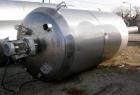 Used Reimelt Pressure Tank, 1981 Gallon (7500 Liter), 304 Stainless Steel, Vertical. 72