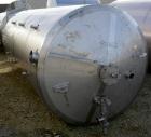 USED: Reimelt pressure tank, 1849 gallon (7000 liter), 304 stainless steel, vertical. 64