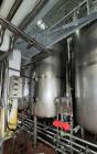 Used Robert Mitchell Jacketed Tank, Approximate 1150 Gallon, 304 Stainless Steel