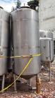 Used Robert Mitchell Jacketed Tank, Approximate 1150 Gallon, 304 Stainless Steel