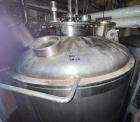 Used-Robert Mitchell Jacketed Tank, Approximate 1150 Gallon, 304 Stainless Steel