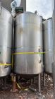 Used Robert Mitchell Balance Jacketed Tank, Approximate 1700 Gallon, 304 Stainle