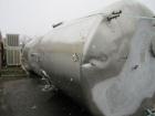 Used-Sani Tank Stainless Steel Mixing Tank, 4,000 Gallons.  Side agitated, stainless steel, side and top manways.  Slope bot...