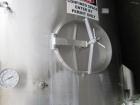 Used-Sani Tank Stainless Steel Mixing Tank, 4,000 Gallons.  Side agitated, stainless steel, side and top manways.  Slope bot...