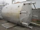 Used Sani Tank Stainless Steel Storage Tank, 3,000 Gallons.  3