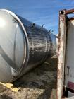 Approximately 4,650 Gallon 304 Stainless Steel Jacketed Vessel Manufacturer: