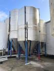 Used Santa Rosa 4,650 Gallon (150 BBL) Stainless Steel Jacketed Fermenter Tank – Vertical Cone Bottom Fermentation Vessel