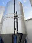 Used Santa Rosa 4,650 Gallon (150 BBL) Stainless Steel Jacketed Fermenter Tank – Vertical Cone Bottom Fermentation Vessel