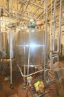 Used St. Regis Aprox. 1,000 Gal. Single Wall Tank, Serial # 11407, Dome Top/Cone Bottom, Mounted on Stainless Steel Legs & Load Cells, with Fairbanks Digitial Read Out, with Top Mounted Agitation Mot...