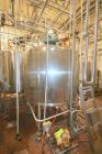 Used-St. Regis Aprox. 1,000 Gal. Single Wall Tank, Serial # 11407, Dome Top/Cone Bottom, Mounted on Stainless Steel Legs & L...