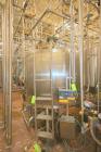 Used St. Regis Aprox. 1,000 Gal. Single Wall Tank, Serial # 11407, Dome Top/Cone Bottom, Mounted on Stainless Steel Legs & Load Cells, with Fairbanks Digitial Read Out, with Top Mounted Agitation Mot...