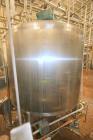 Used-St. Regis Aprox. 1,000 Gal. Single Wall Tank, Serial # 11407, Dome Top/Cone Bottom, Mounted on Stainless Steel Legs & L...