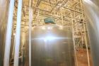 Used St. Regis Aprox. 1,000 Gal. Single Wall Tank, Serial # 11407, Dome Top/Cone Bottom, Mounted on Stainless Steel Legs & Load Cells, with Fairbanks Digitial Read Out, with Top Mounted Agitation Mot...