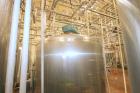 Used-St. Regis Aprox. 1,000 Gal. Single Wall Tank, Serial # 11407, Dome Top/Cone Bottom, Mounted on Stainless Steel Legs & L...