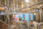 Used St. Regis Aprox. 1,000 Gal. Single Wall Tank, Serial # 11407, Dome Top/Cone Bottom, Mounted on Stainless Steel Legs & Load Cells, with Fairbanks Digitial Read Out, with Top Mounted Agitation Mot...
