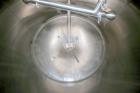 Used St. Regis Aprox. 1,000 Gal. Single Wall Tank, Serial # 11407, Dome Top/Cone Bottom, Mounted on Stainless Steel Legs & Load Cells, with Fairbanks Digitial Read Out, with Top Mounted Agitation Mot...