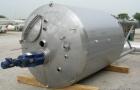 Used- Stainless Fabrication Tank, 2,000 gallon, 316L stainless steel. 75