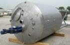 Used Stainless Fabrication Tank, 2,000 gallon, 316L stainless steel. 75