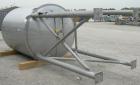 Used- Stainless Fabrication Tank, 2,000 gallon, 316L stainless steel. 75