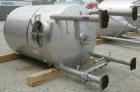Used- Stainless Fabrication Tank, 1,000 Gallon, 316L Stainless Steel, Vertical. 60