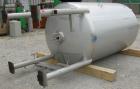 Used- Stainless Fabrication Tank, 1,000 Gallon, 316L Stainless Steel, Vertical. 60