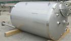 Used Stainless Fabrication Tank, 1,000 Gallon, 316L Stainless Steel, Vertical. 60