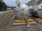 Used Stainless Fab Tank, 2000 Gallon. 316 Stainless steel construction, approximate 78