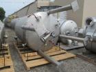 Used Stainless Fab Tank, 2000 Gallon. 316 Stainless steel construction, approximate 78