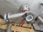 Used- Stainless Fab Tank, 2000 Gallon. 316 Stainless steel construction, approximate 78