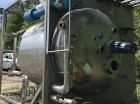 Used-Stainless Steel Fabrication Inc. 3,500 Gallon Tank. Design Pres. 0.361 psig @ 200 deg F.  Design Vacuum: 0.736 In HG.  ...