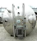 USED:Stainless Fabrication Inc double motion mix tank, 4000 gallon, 316L stainless steel, vertical. 7' diameter x 13' straight side. Dished top, coned bottom, stainless steel agitator bridge with a d...